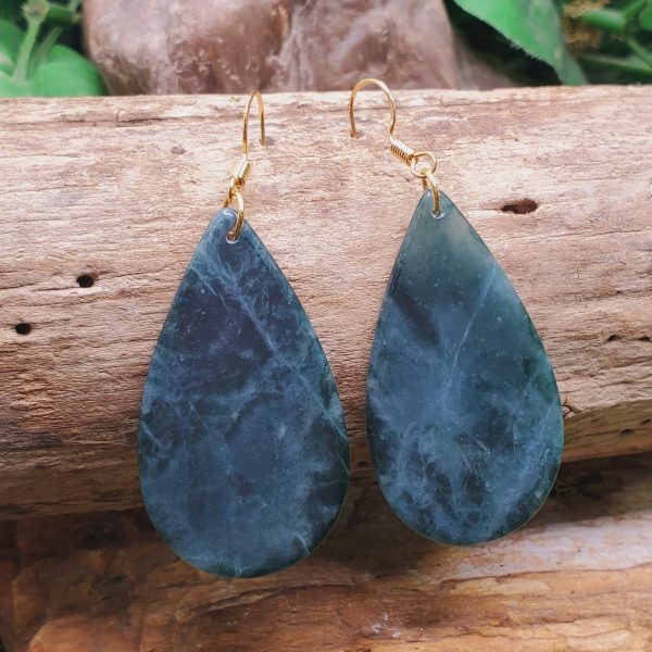 Guatemalan Jadeite Teardrop with Matte Finish