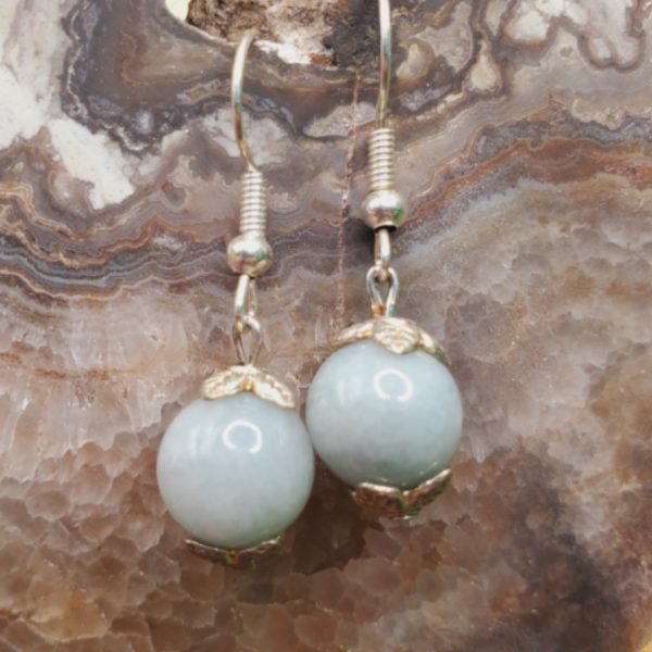 Guatemalan "Mint" Jadeite Earrings