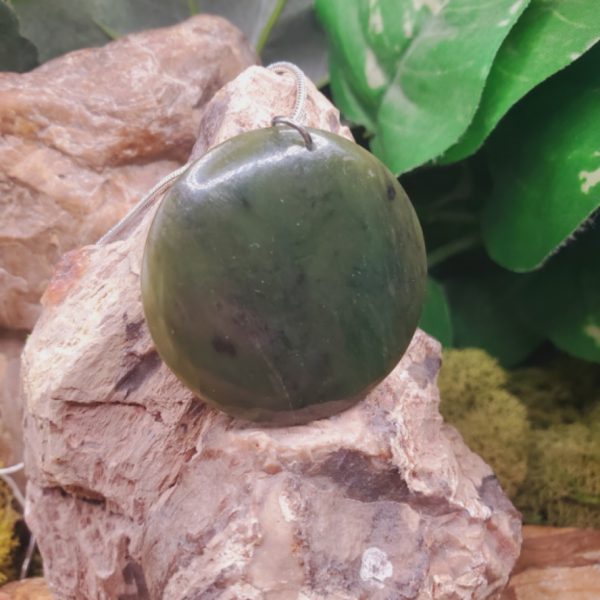 Wyoming Nephrite Circle Pendant